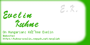 evelin kuhne business card
